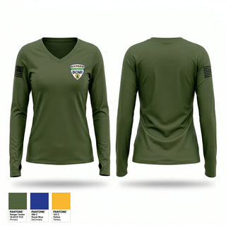 Womens Long Sleeve Vneck Shirt, DCNR Rangers, Police, Teamtime, Team time, sublimation, custom sports apparel, team uniforms, spirit wear, spiritwear, sports uniforms, custom shirts, team store, custom team store, fundraiser sports, apparel fundraiser