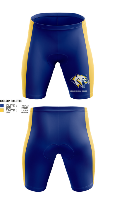 Newark Memorial Cougars 24679199 Men's Compression Shorts - 1