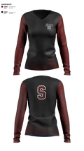 Sobrato HS Bulldogs 65561027 Women's Long Sleeve V-neck Shirt - 6