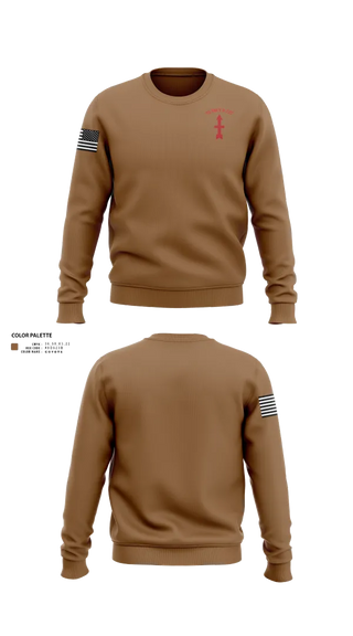 Crew Neck Sweatshirt, bravo company, Army, Teamtime, Team time, sublimation, custom sports apparel, team uniforms, spirit wear, spiritwear, sports uniforms, custom shirts, team store, custom team store, fundraiser sports, apparel fundraiser