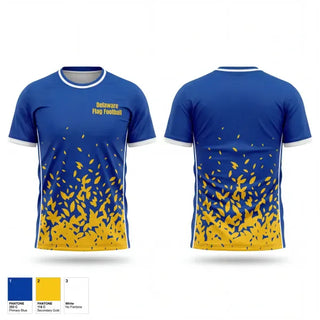 Old School Cotton Feel Shirt, Delaware Flag Football, , Teamtime, Team time, sublimation, custom sports apparel, team uniforms, spirit wear, spiritwear, sports uniforms, custom shirts, team store, custom team store, fundraiser sports, apparel fundraiser