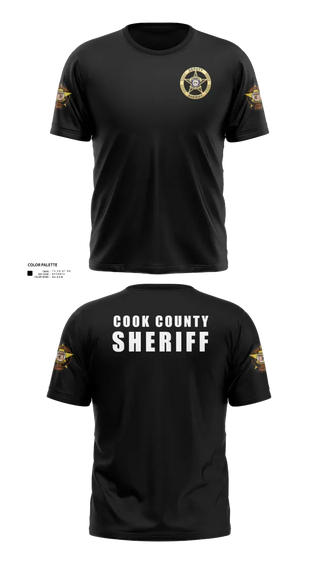 Short Sleeve Performance Shirt, Cook County Sheriff’s Office, Police, Teamtime, Team time, sublimation, custom sports apparel, team uniforms, spirit wear, spiritwear, sports uniforms, custom shirts, team store, custom team store, fundraiser sports, apparel fundraiser