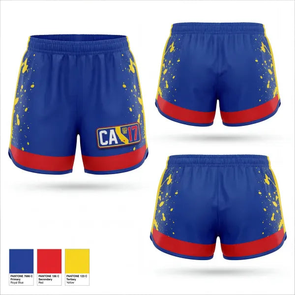 Womens Shorts, California District 17 Little League, Baseball, Teamtime, Team time, sublimation, custom sports apparel, team uniforms, spirit wear, spiritwear, sports uniforms, custom shirts, team store, custom team store, fundraiser sports, apparel fundraiser