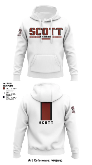 Hoodie, Toledo Scott Bulldogs, Men's Basketball, Teamtime, Team time, sublimation, custom sports apparel, team uniforms, spirit wear, spiritwear, sports uniforms, custom shirts, team store, custom team store, fundraiser sports, apparel fundraiser