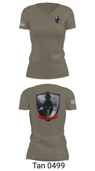 E/1-79 FA 20170635 Women's Short Sleeve V-neck Shirt - 68