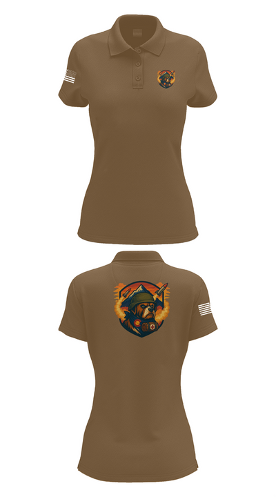 10th Field Hospital (FWD) 73609367 Women's Short Sleeve Performance Polo  - 15