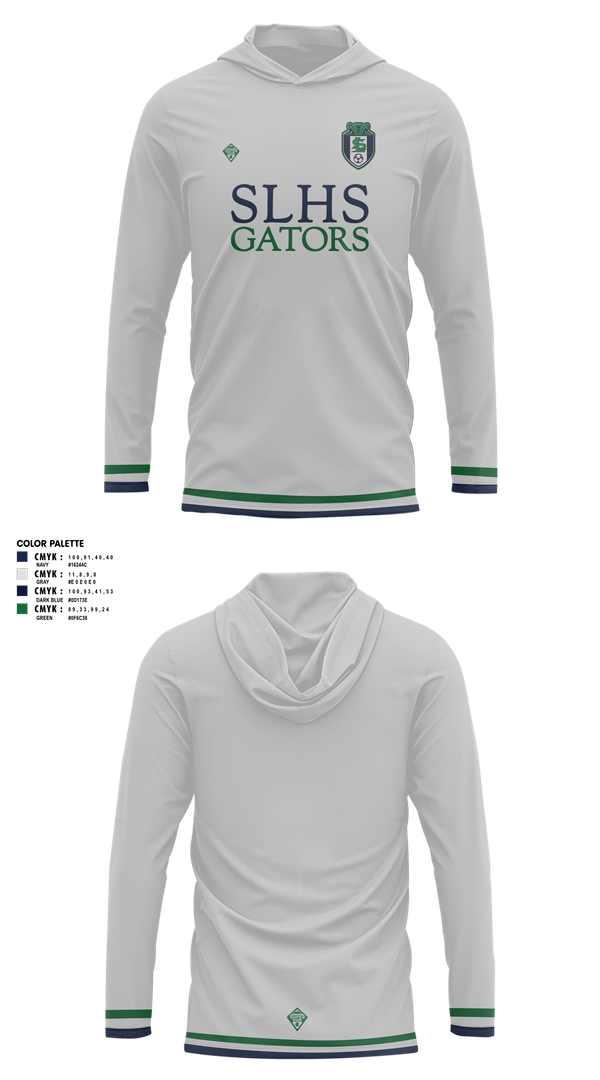Long Sleeve Performance Shirt with hood, Oliver's Wolf Pack Hunts CancerShadow Ridge MS Staff, Cycling, Teamtime, Team time, sublimation, custom sports apparel, team uniforms, spirit wear, spiritwear, sports uniforms, custom shirts, team store, custom team store, fundraiser sports, apparel fundraiser