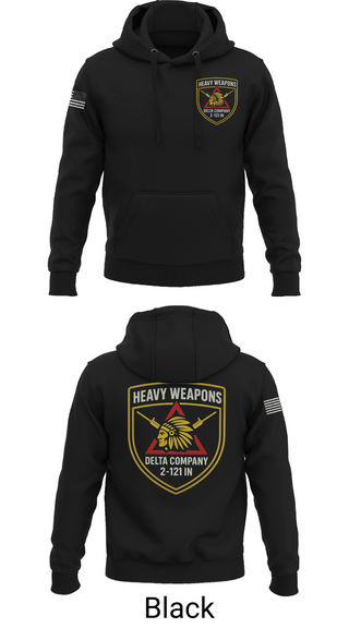 Hoodie, Co D 2-121 IN, Army, Teamtime, Team time, sublimation, custom sports apparel, team uniforms, spirit wear, spiritwear, sports uniforms, custom shirts, team store, custom team store, fundraiser sports, apparel fundraiser