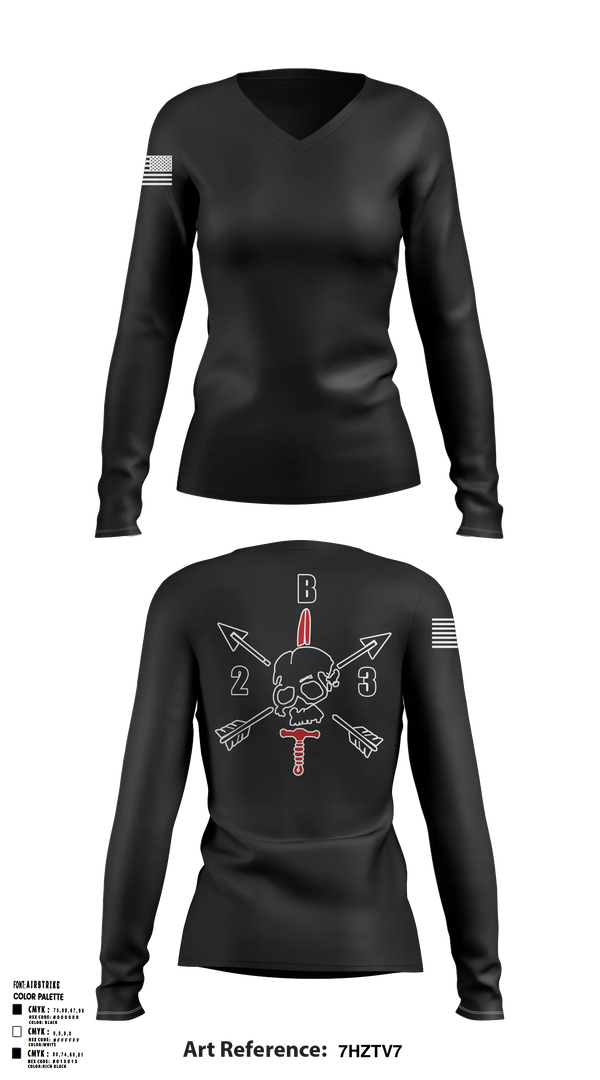 Womens Long Sleeve Vneck Shirt, B/2/3, Army, Teamtime, Team time, sublimation, custom sports apparel, team uniforms, spirit wear, spiritwear, sports uniforms, custom shirts, team store, custom team store, fundraiser sports, apparel fundraiser