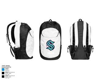 Gear Bag, Kraken, Ice Hockey, Teamtime, Team time, sublimation, custom sports apparel, team uniforms, spirit wear, spiritwear, sports uniforms, custom shirts, team store, custom team store, fundraiser sports, apparel fundraiser