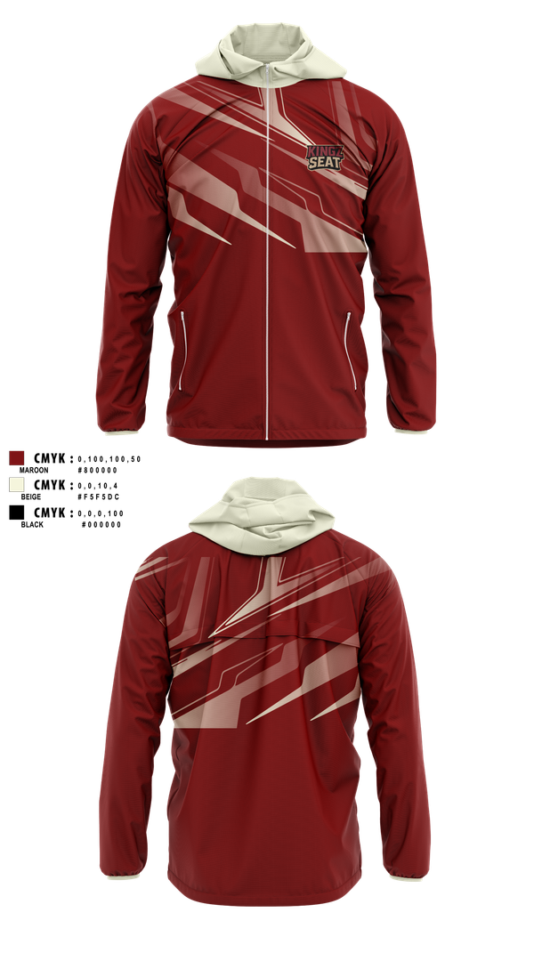 Windbreaker, Kingz seat, E-Sports, Teamtime, Team time, sublimation, custom sports apparel, team uniforms, spirit wear, spiritwear, sports uniforms, custom shirts, team store, custom team store, fundraiser sports, apparel fundraiser
