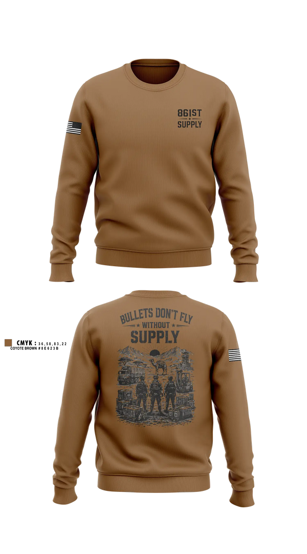 Crew Neck Sweatshirt, 861, Army, Teamtime, Team time, sublimation, custom sports apparel, team uniforms, spirit wear, spiritwear, sports uniforms, custom shirts, team store, custom team store, fundraiser sports, apparel fundraiser