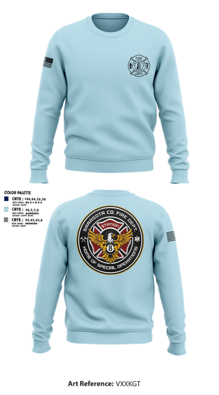 Crew Neck Sweatshirt, Sarasota County Fire Department, , Teamtime, Team time, sublimation, custom sports apparel, team uniforms, spirit wear, spiritwear, sports uniforms, custom shirts, team store, custom team store, fundraiser sports, apparel fundraiser