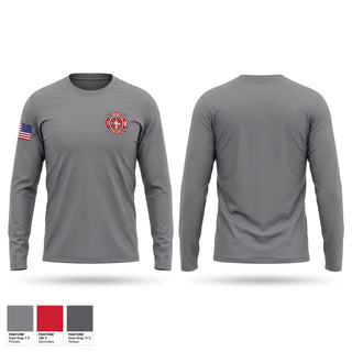 Long Sleeve Performance Shirt, Edinburgh Fire & Rescue, Fire Department, Teamtime, Team time, sublimation, custom sports apparel, team uniforms, spirit wear, spiritwear, sports uniforms, custom shirts, team store, custom team store, fundraiser sports, apparel fundraiser