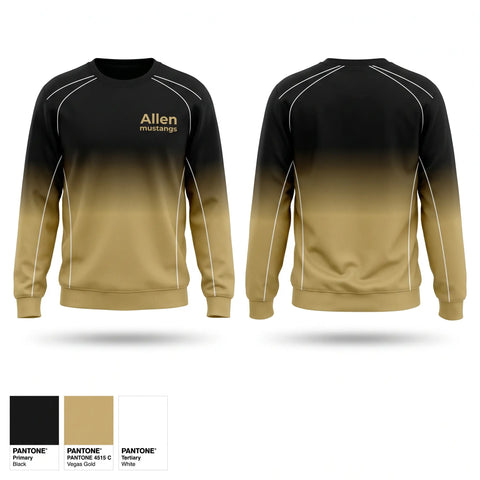 Crew Neck Sweatshirt, Allen mustangs, Cheer, Teamtime, Team time, sublimation, custom sports apparel, team uniforms, spirit wear, spiritwear, sports uniforms, custom shirts, team store, custom team store, fundraiser sports, apparel fundraiser