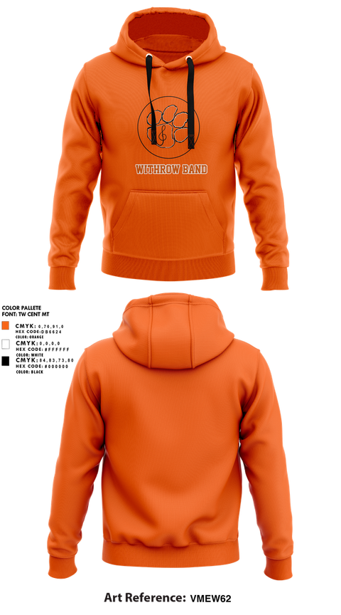 Hoodie, Withrow Band, Spirit Store, Teamtime, Team time, sublimation, custom sports apparel, team uniforms, spirit wear, spiritwear, sports uniforms, custom shirts, team store, custom team store, fundraiser sports, apparel fundraiser