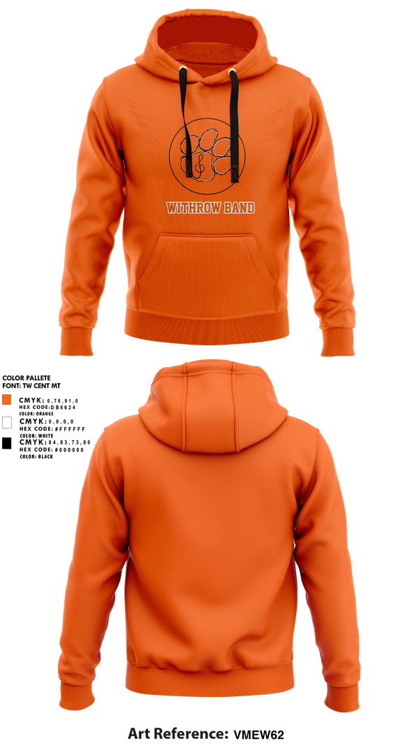 Hoodie, Withrow Band, Spirit Store, Teamtime, Team time, sublimation, custom sports apparel, team uniforms, spirit wear, spiritwear, sports uniforms, custom shirts, team store, custom team store, fundraiser sports, apparel fundraiser