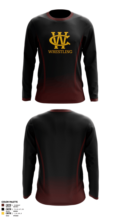 West Chester Youth Wrestling 39764768 Long Sleeve Performance Shirt 1