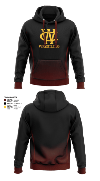West Chester Youth Wrestling 39764768 Hoodie - 1
