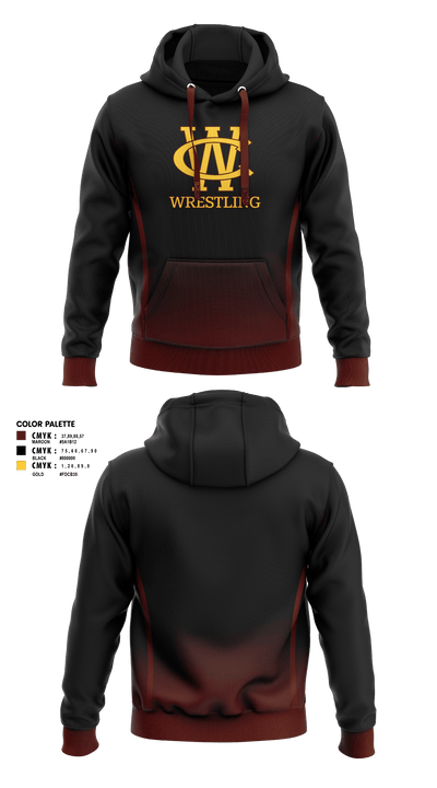 West Chester Youth Wrestling 39764768 Hoodie - 1