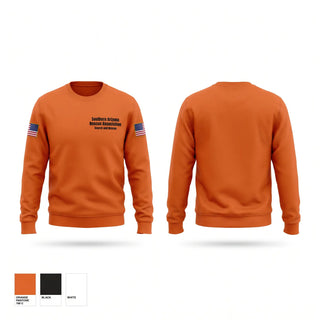 Crew Neck Sweatshirt, Southern Arizona Rescue Association, EMS/EMT, Teamtime, Team time, sublimation, custom sports apparel, team uniforms, spirit wear, spiritwear, sports uniforms, custom shirts, team store, custom team store, fundraiser sports, apparel fundraiser