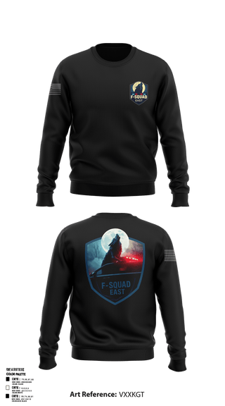 F- Squad East 96040279 Crew Neck Sweatshirt - 5