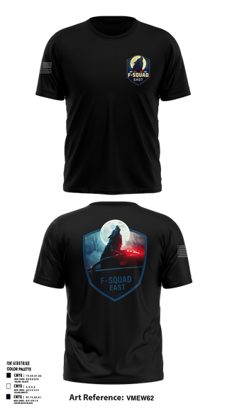 F- Squad East 96040279 Short Sleeve Performance Shirt - 5