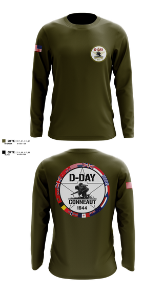 Long Sleeve Performance Shirt, D-Day Ohio, Inc, , Teamtime, Team time, sublimation, custom sports apparel, team uniforms, spirit wear, spiritwear, sports uniforms, custom shirts, team store, custom team store, fundraiser sports, apparel fundraiser