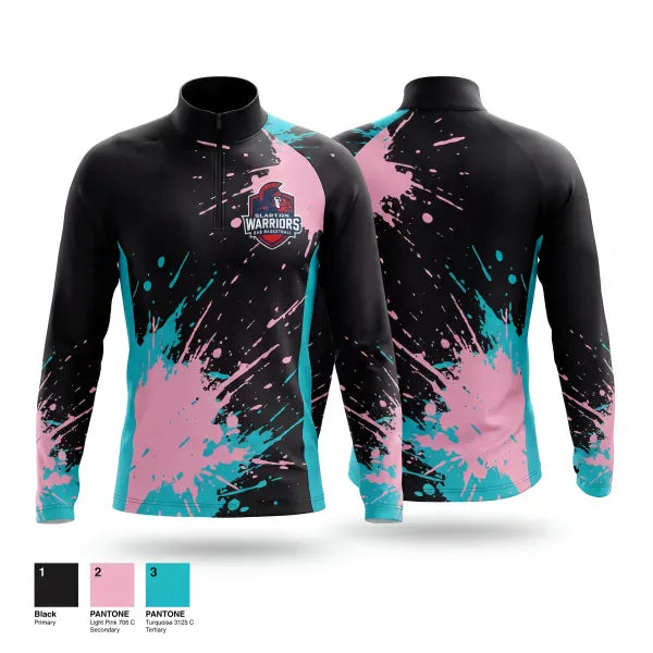 Quarter Zip Jacket, Alabama Warriors, Men's Basketball, Teamtime, Team time, sublimation, custom sports apparel, team uniforms, spirit wear, spiritwear, sports uniforms, custom shirts, team store, custom team store, fundraiser sports, apparel fundraiser