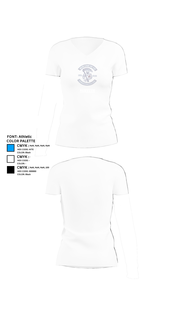 Womens Short Sleeve Vneck Shirt, New York Yankees, Baseball, Teamtime, Team time, sublimation, custom sports apparel, team uniforms, spirit wear, spiritwear, sports uniforms, custom shirts, team store, custom team store, fundraiser sports, apparel fundraiser