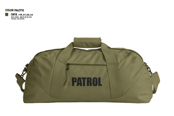 Duffle Bag, Patrol, Police, Teamtime, Team time, sublimation, custom sports apparel, team uniforms, spirit wear, spiritwear, sports uniforms, custom shirts, team store, custom team store, fundraiser sports, apparel fundraiser