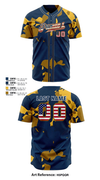 Pumas 3299936 Full Button Baseball Jersey - 51