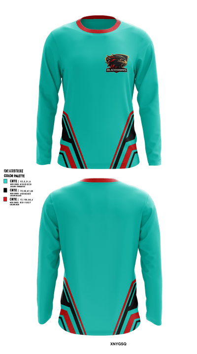 Blackhawks 60960267 Long Sleeve Performance Shirt 5