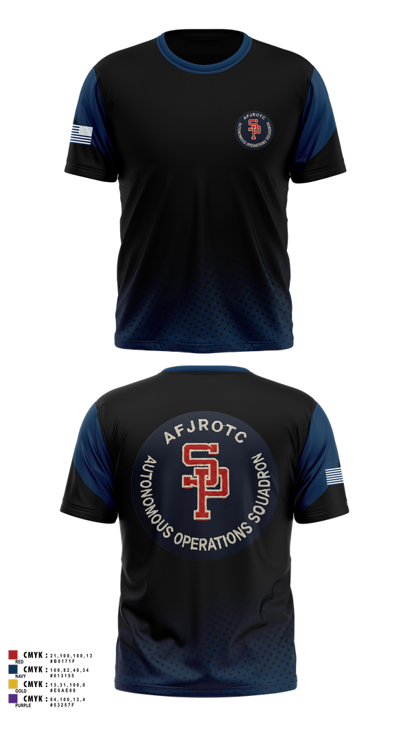 Short Sleeve Performance Shirt, AFJROTC MS-081 DRONE TEAM, , Teamtime, Team time, sublimation, custom sports apparel, team uniforms, spirit wear, spiritwear, sports uniforms, custom shirts, team store, custom team store, fundraiser sports, apparel fundraiser