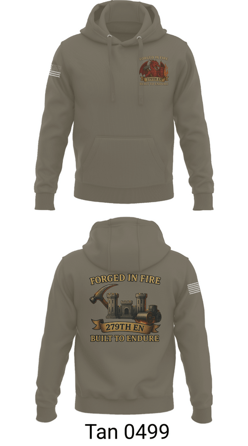 Hoodie, 279TH Engineer Detachment, Army, Teamtime, Team time, sublimation, custom sports apparel, team uniforms, spirit wear, spiritwear, sports uniforms, custom shirts, team store, custom team store, fundraiser sports, apparel fundraiser