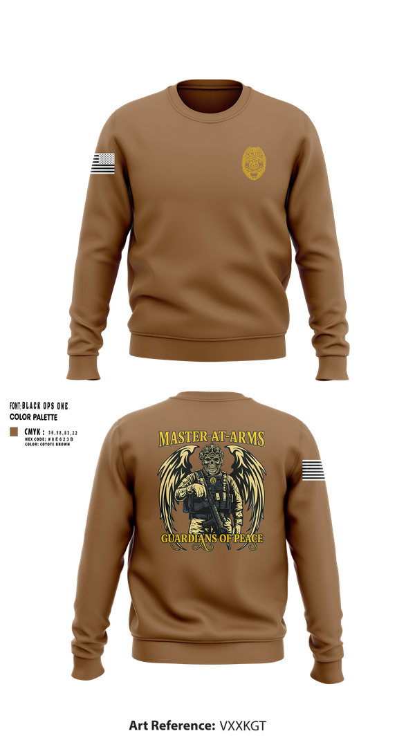 Crew Neck Sweatshirt, Master at Arms, Navy, Teamtime, Team time, sublimation, custom sports apparel, team uniforms, spirit wear, spiritwear, sports uniforms, custom shirts, team store, custom team store, fundraiser sports, apparel fundraiser