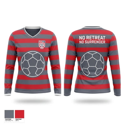 Patriots United FC Women's Long Sleeve V-neck Shirt - 1