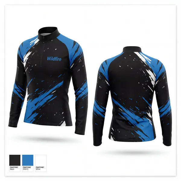 Quarter Zip Jacket, Wildfire, Women's Volleyball, Teamtime, Team time, sublimation, custom sports apparel, team uniforms, spirit wear, spiritwear, sports uniforms, custom shirts, team store, custom team store, fundraiser sports, apparel fundraiser