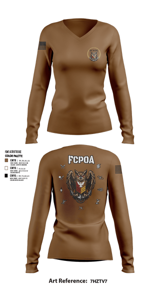 NCWDG FCPOA 40622261 Women's Long Sleeve V-neck Shirt - 5