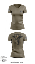 B/4-3 Assault Helicopter Battalion 71849339 Women's Short Sleeve V-neck Shirt - 3
