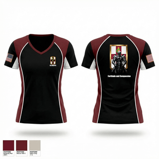 CLINOPS_1MEDBDE 28269446 Women's Short Sleeve V-neck Shirt - 6
