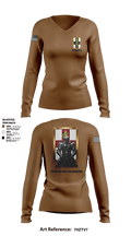 CLINOPS_1MEDBDE 28269446 Women's Long Sleeve V-neck Shirt - 23