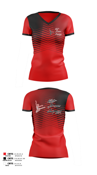 Womens Short Sleeve Vneck Shirt, Vault Dance Company, Cheer, Teamtime, Team time, sublimation, custom sports apparel, team uniforms, spirit wear, spiritwear, sports uniforms, custom shirts, team store, custom team store, fundraiser sports, apparel fundraiser
