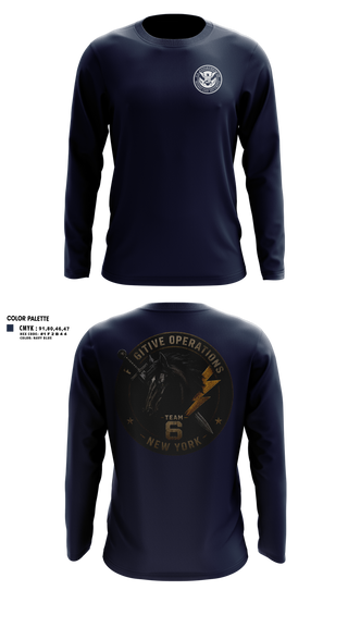 Long Sleeve Performance Shirt, Fugitive Operations, Police, Teamtime, Team time, sublimation, custom sports apparel, team uniforms, spirit wear, spiritwear, sports uniforms, custom shirts, team store, custom team store, fundraiser sports, apparel fundraiser