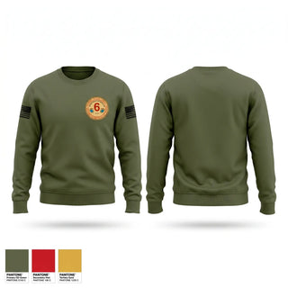 Crew Neck Sweatshirt, 6th Motor Transport Battalion (6th MTBN), Marines, Teamtime, Team time, sublimation, custom sports apparel, team uniforms, spirit wear, spiritwear, sports uniforms, custom shirts, team store, custom team store, fundraiser sports, apparel fundraiser