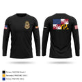 Greenbelt police Charlie squad Long Sleeve Performance Shirt - 1