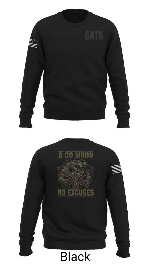 Crew Neck Sweatshirt, MRBN -A Co, Army, Teamtime, Team time, sublimation, custom sports apparel, team uniforms, spirit wear, spiritwear, sports uniforms, custom shirts, team store, custom team store, fundraiser sports, apparel fundraiser