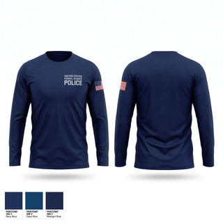 Long Sleeve Performance Shirt, United States Federal Reserve Police, Police, Teamtime, Team time, sublimation, custom sports apparel, team uniforms, spirit wear, spiritwear, sports uniforms, custom shirts, team store, custom team store, fundraiser sports, apparel fundraiser