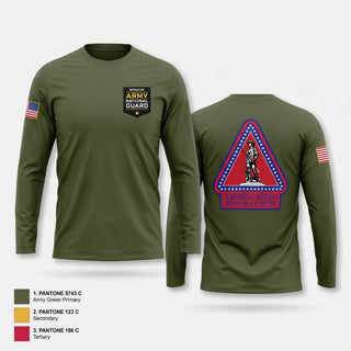 Long Sleeve Performance Shirt, Missouri Army National Guard Recruiting and Retention Battalion, National Guard, Teamtime, Team time, sublimation, custom sports apparel, team uniforms, spirit wear, spiritwear, sports uniforms, custom shirts, team store, custom team store, fundraiser sports, apparel fundraiser