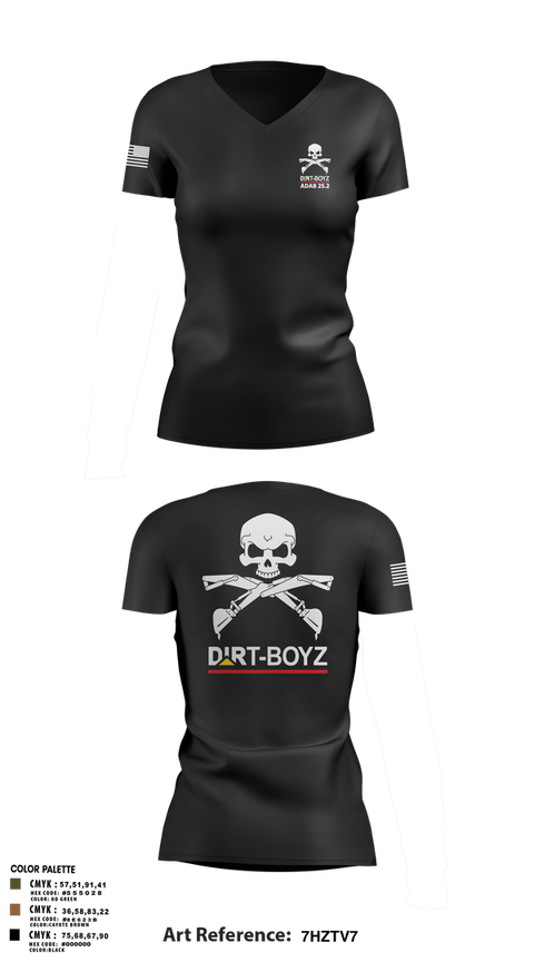 Womens Short Sleeve Vneck Shirt, DirtBoyz, Air Force, Teamtime, Team time, sublimation, custom sports apparel, team uniforms, spirit wear, spiritwear, sports uniforms, custom shirts, team store, custom team store, fundraiser sports, apparel fundraiser